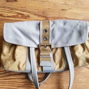 Prada Cream and Grey Purse